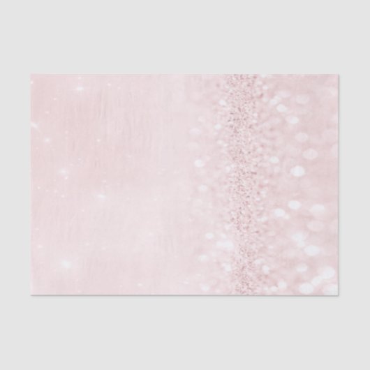 Papier Mousseline Rose blanc Pastel Parties scintillant Poudre fille (Recto)