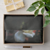 Papier Mousseline Rose blanche simple (Cadeau)