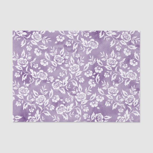 Papier Mousseline Rose blanche sur Arrière - plan violet (Recto)