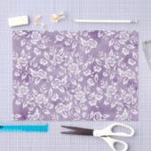 Papier Mousseline Rose blanche sur Arrière - plan violet (Artisanat)