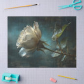 Papier Mousseline Rose blanche sur la page de découpage Arrière - pl (Artisanat)