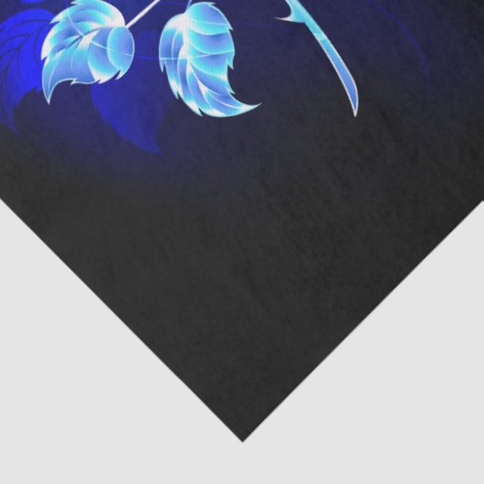 Papier Mousseline Rose bleu brûlant (Détail)