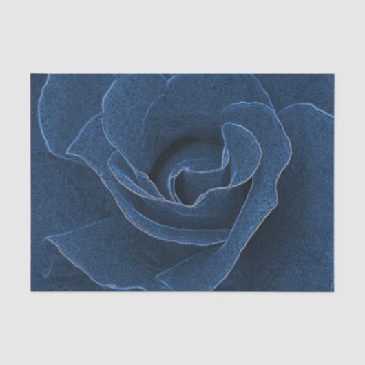 Papier Mousseline Rose bleu velours (Recto)