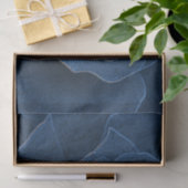 Papier Mousseline Rose bleu velours (Cadeau)