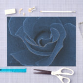 Papier Mousseline Rose bleu velours (Artisanat)
