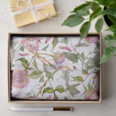 Papier Mousseline Rose Boho Découpe Rose Rose (Cadeau)