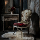 Papier Mousseline Rose Bourgogne & Beige, Fleur Gros Plan