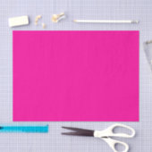 Papier Mousseline Rose chaud solide (Artisanat)