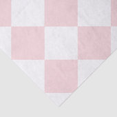 Papier Mousseline Rose Checkered de Diag grand - blanc et pâle - (Détail)