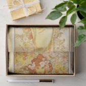 Papier Mousseline Rose d'Alphonse Mucha (Cadeau)