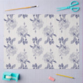 Papier Mousseline Rose d'aquarelle Marine & Taupe (Artisanat)