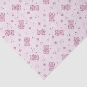 Papier Mousseline Rose d'arrière - plan de nounours (Détail)