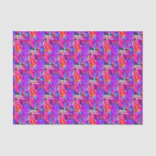 Papier Mousseline Rose d'art, bleu, arrière - plan rouge de texture (Recto)