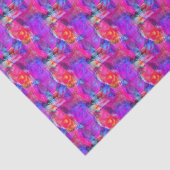 Papier Mousseline Rose d'art, bleu, arrière - plan rouge de texture (Détail)