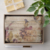 Papier Mousseline Rose de bois Moderne Populaire Floral (Cadeau)