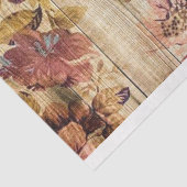 Papier Mousseline Rose de bois Moderne Populaire Floral (Détail)