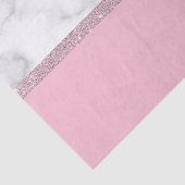 Papier Mousseline Rose de marbre blanc de parties scintillantes (Détail)