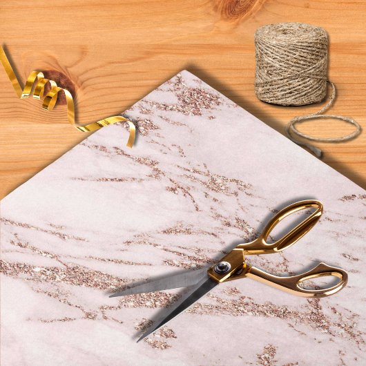 Papier Mousseline Rose de marbre rose moderne Mariage Parties scinti