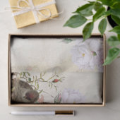 Papier Mousseline Rose de nid d'oiseaux Parchemin de fleurs Découpag (Cadeau)