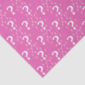 Papier Mousseline Rose de puzzle d'énigme de point d'interrogation (Détail)