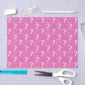 Papier Mousseline Rose de puzzle d'énigme de point d'interrogation (Artisanat)
