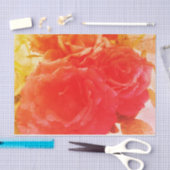 Papier Mousseline Rose de rose (Artisanat)