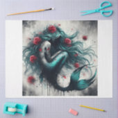 Papier Mousseline Rose de sirène (Artisanat)