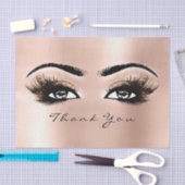 Papier Mousseline Rose d'étincelles or Blush Mercis yeux (Artisanat)