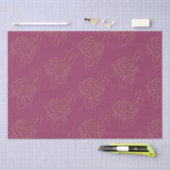 Papier Mousseline Rose d'or de Bourgogne (Artisanat)