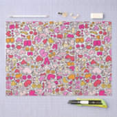 Papier Mousseline rose drôle (Artisanat)