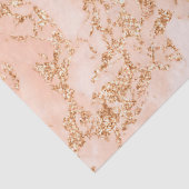 Papier Mousseline Rose en marbre parties scintillant d'or abstrait (Détail)