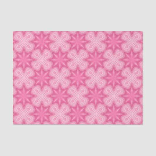 Papier Mousseline Rose Et Blanc (Recto)