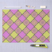 Papier Mousseline Rose et chaux (Artisanat)