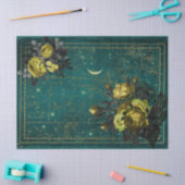 Papier Mousseline Rose et étoiles (Artisanat)