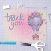 Papier Mousseline rose et floral pourpre (Artisanat)