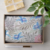 Papier Mousseline Rose et Larkspur, William Morris (Cadeau)