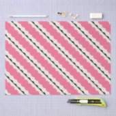 Papier Mousseline Rose et noir (Artisanat)