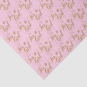 Papier Mousseline Rose et or c'est un bébé de la fille | (Détail)