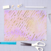 Papier Mousseline Rose et or joli (Artisanat)