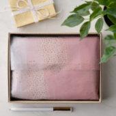 Papier Mousseline Rose et or moderne (Cadeau)