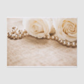 Papier Mousseline Rose et perles (Recto)
