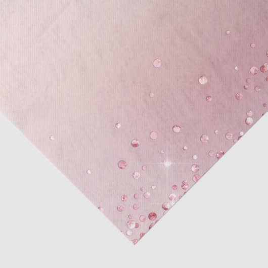 Papier Mousseline Rose et Rose Sparkle Ombre (Détail)