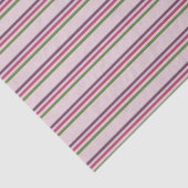 Papier Mousseline Rose et Violet Rayure Simple (Détail)