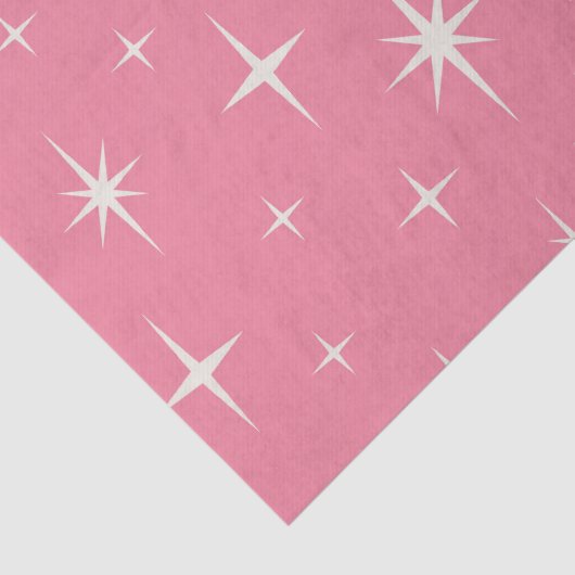 Papier Mousseline Rose étoile atomique (Détail)