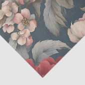 Papier Mousseline Rose Floral on Spruce (Détail)