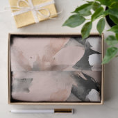 Papier Mousseline Rose Floral Pâle Pastel (Cadeau)