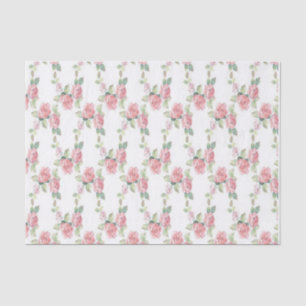 Papier Mousseline Rose Floral Rose Shabby Chic