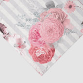 Papier Mousseline Rose Floral Series Design 10 (Détail)