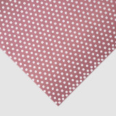 Papier Mousseline Rose foncé et Pois blancs (Détail)