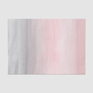 Papier Mousseline Rose gêné Gris Moderne Aquarelle Dégradé Chic